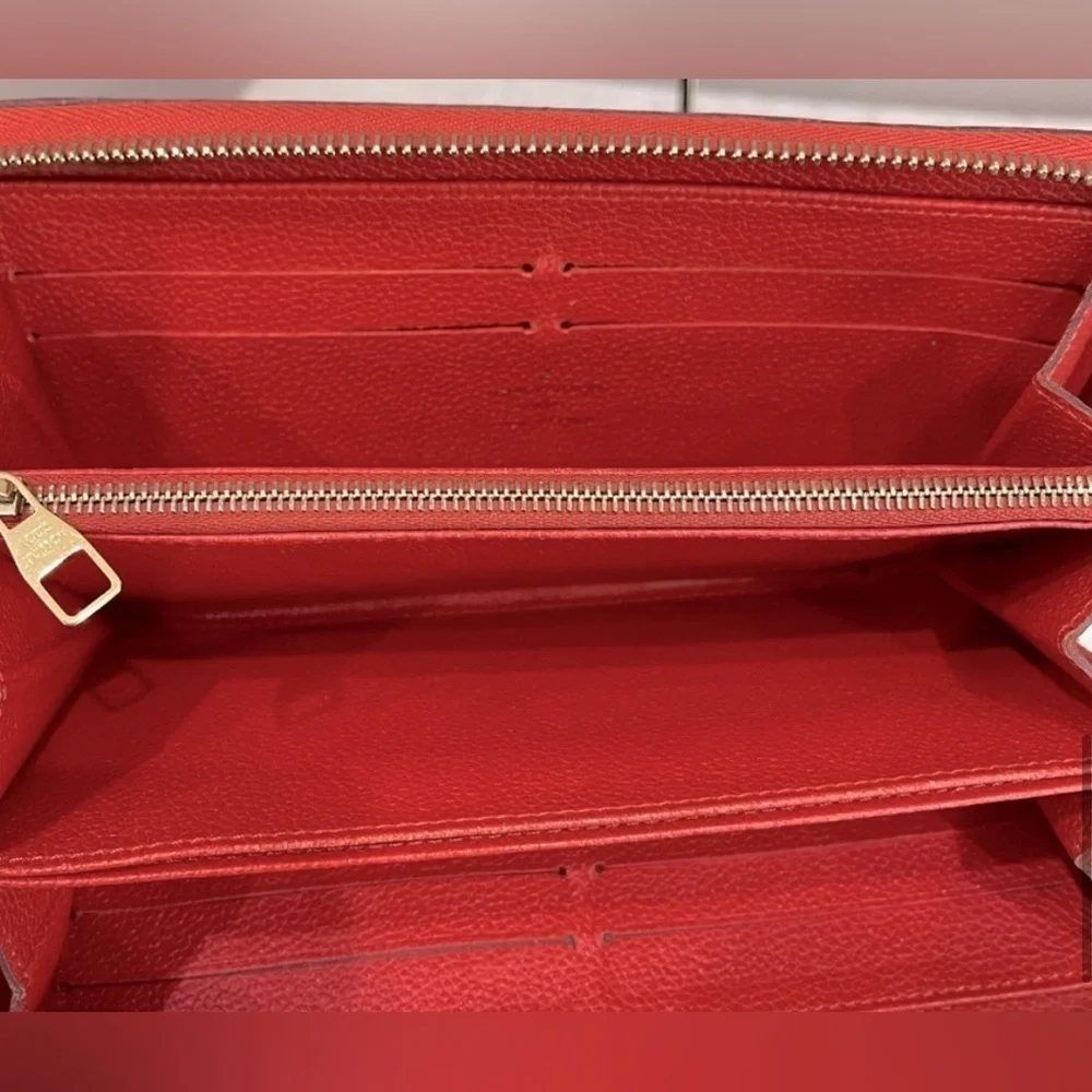 Louis Vuitton Monogram Empreinte Leather Zip Long Wallet